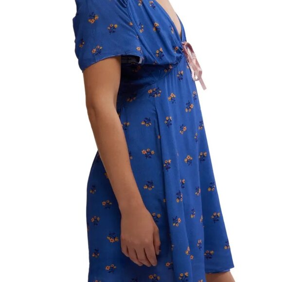 FREE PEOPLE Everyone's Favorite Minidress in Blue Combo - Picture 3 of 6